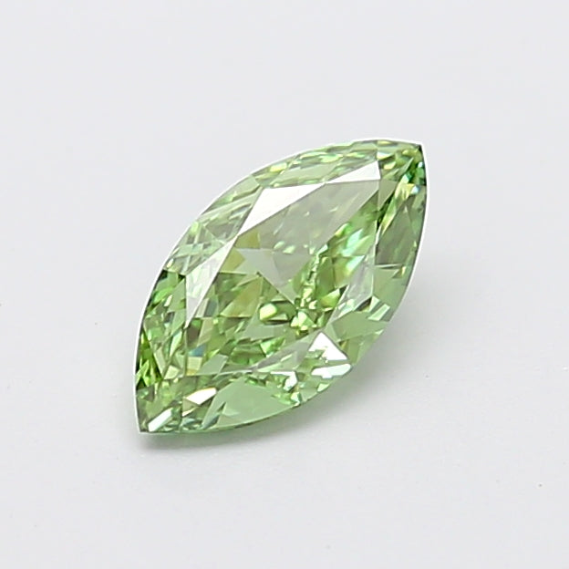 1.02 carat fancy vivid green marquise lab grown diamond VS1 clarity
