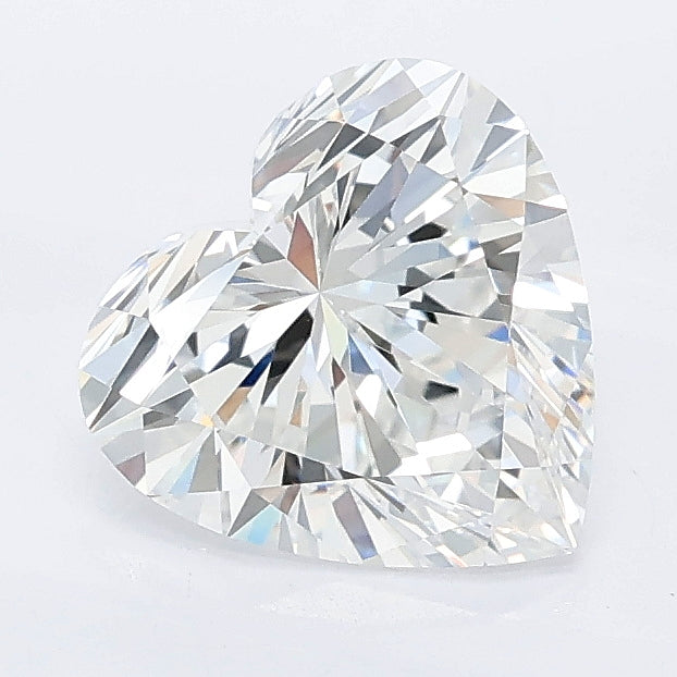 1.59 carat heart lab grown diamond E color VVS2 clarity