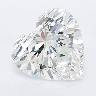1.59 carat heart lab grown diamond E color VVS2 clarity