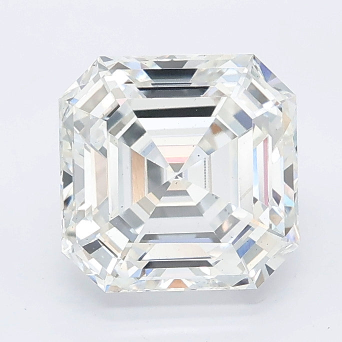 2.51 carat asscher lab grown diamond F color SI1 clarity