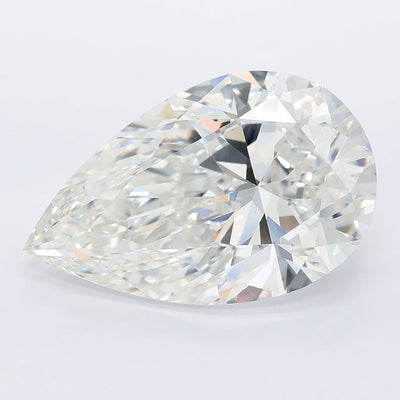 7.02 carat pear lab grown diamond F color VS1 clarity