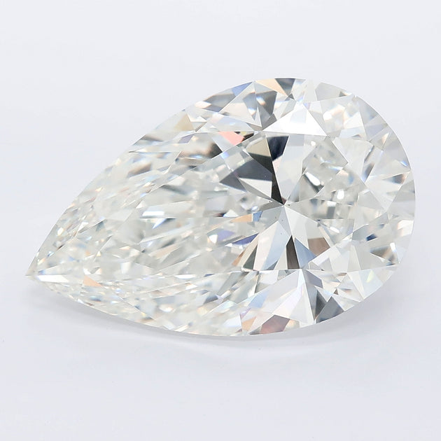 7.02 carat pear lab grown diamond F color VS1 clarity
