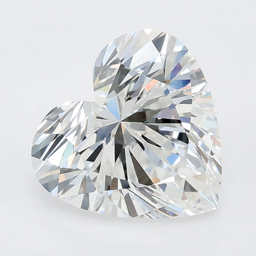 4.03 carat heart lab grown diamond E color VVS2 clarity