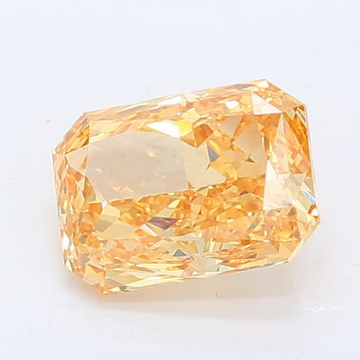 1.02 carat fancy intense yellow radiant lab grown diamond VS1 clarity