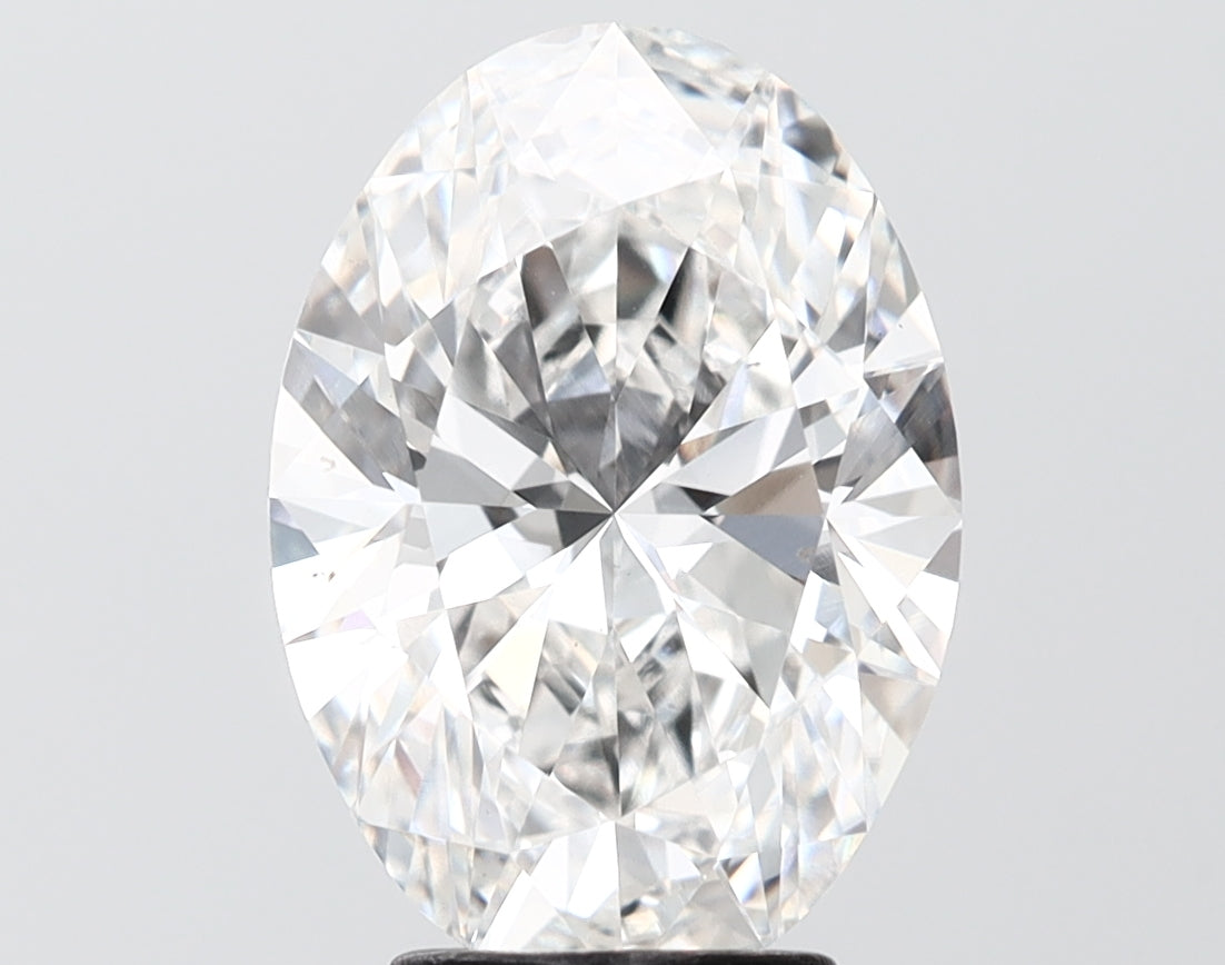 4.04 carat oval lab grown diamond E color VS1 clarity