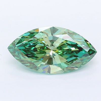 1.99 carat fancy vivid green marquise lab grown diamond VS2 clarity