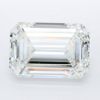 18.09 carat emerald lab grown diamond F color VVS2 clarity