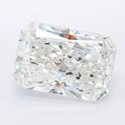 14.06 carat radiant lab grown diamond F color VVS2 clarity