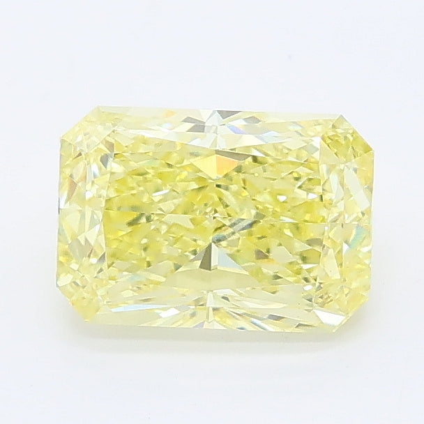 1.29 carat fancy intense yellow radiant lab grown diamond VS1 clarity