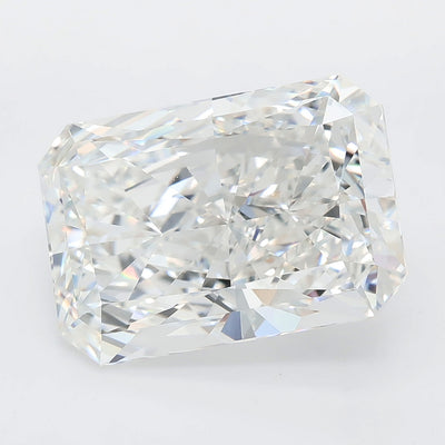 7.04 carat radiant lab grown diamond E color VVS2 clarity