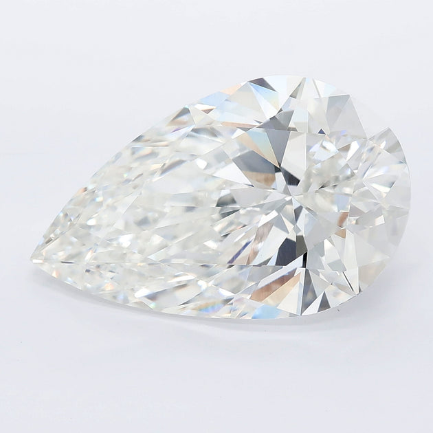 7.05 carat pear lab grown diamond F color VVS2 clarity