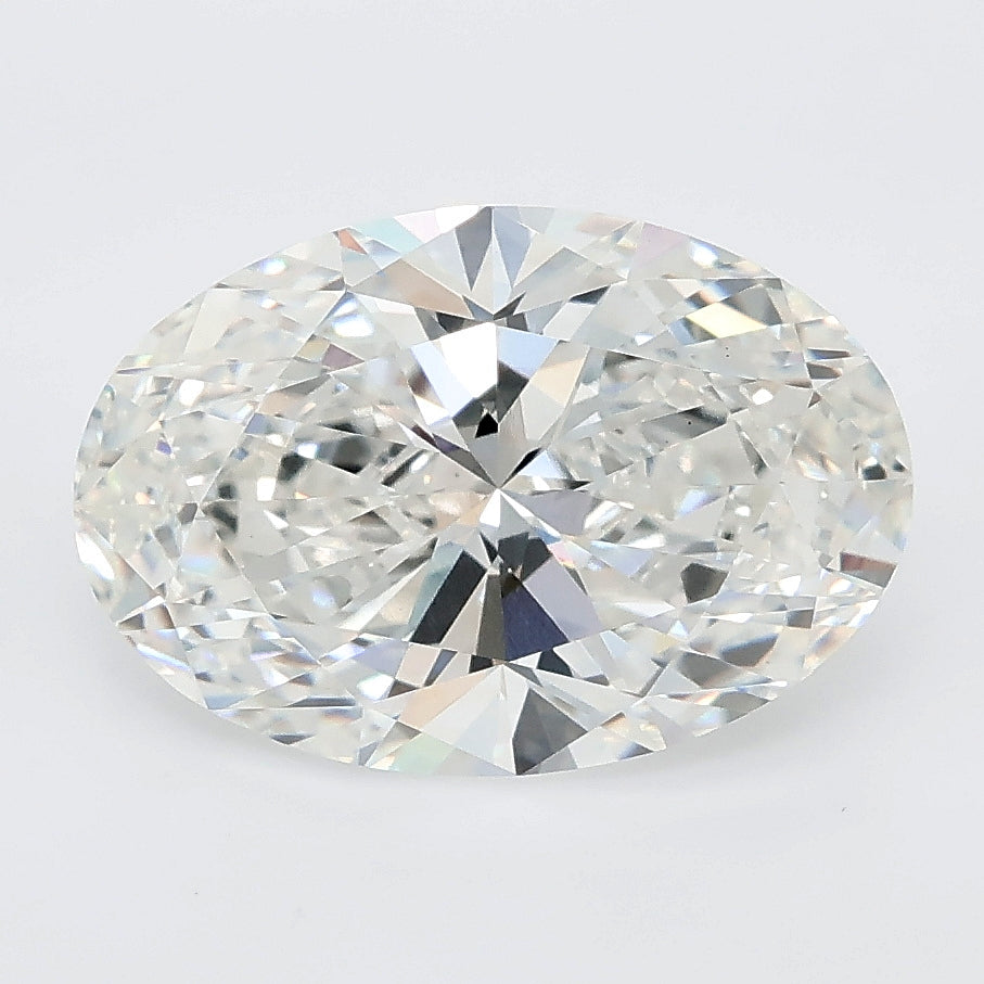 3.56 carat oval lab grown diamond F color VS1 clarity