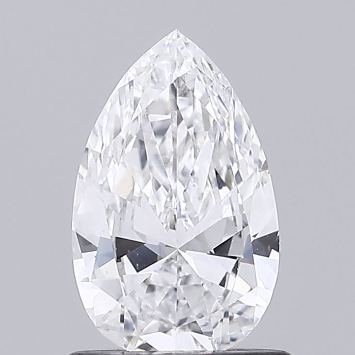 0.80 carat pear lab grown diamond D color VVS2 clarity
