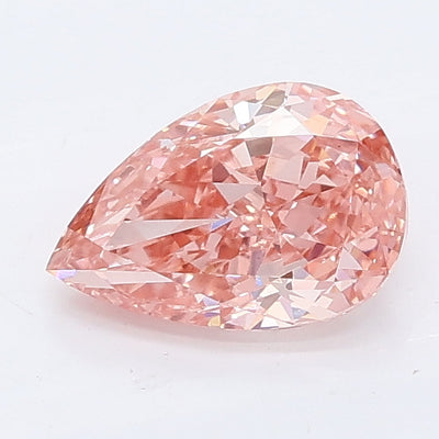 1.02 carat fancy vivid pink pear lab grown diamond VS1 clarity