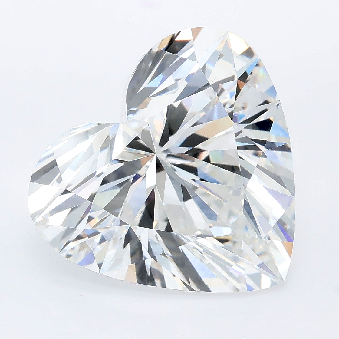 8.09 carat heart lab grown diamond F color VVS2 clarity