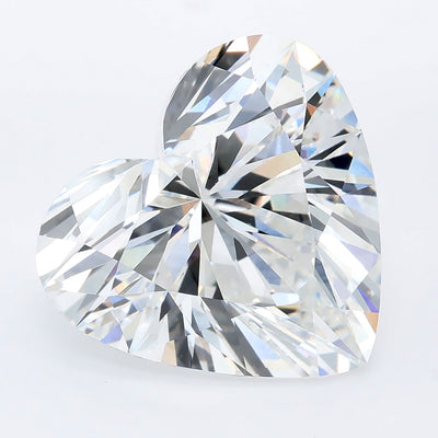 8.09 carat heart lab grown diamond F color VVS2 clarity