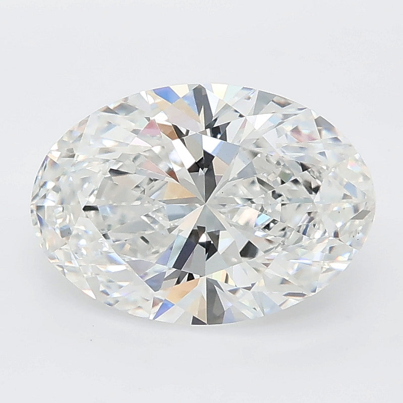 2.60 carat oval lab grown diamond E color VVS2 clarity
