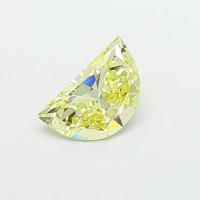 1.54 carat fancy yellow half moon lab grown diamond VS1 clarity