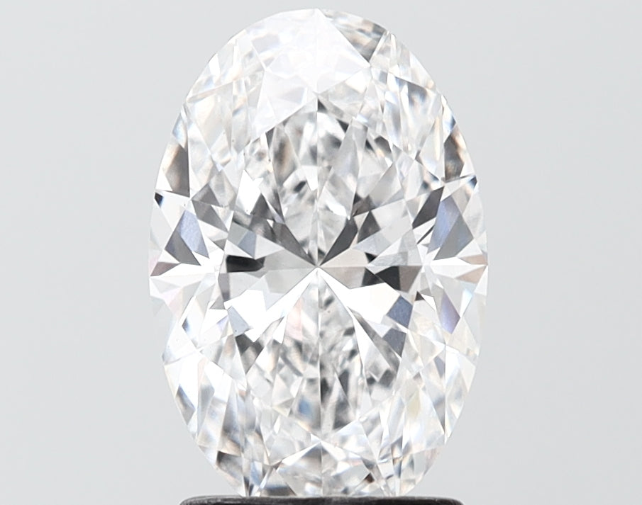 2.15 carat oval lab grown diamond E color VS2 clarity