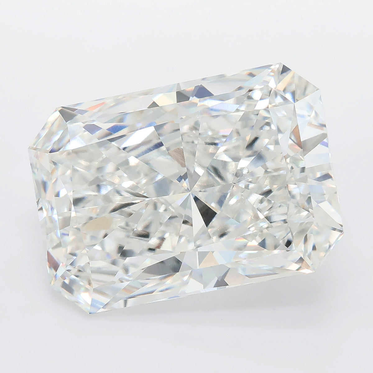 15.60 carat radiant lab grown diamond F color VVS2 clarity