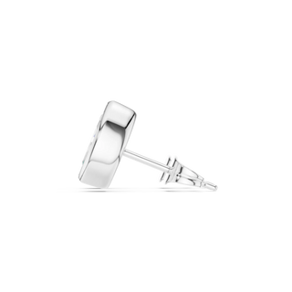 Side-Profile: Round Diamond Stud with Prong Setting in 925 Silver - Lab Grown - Driona Jewels
