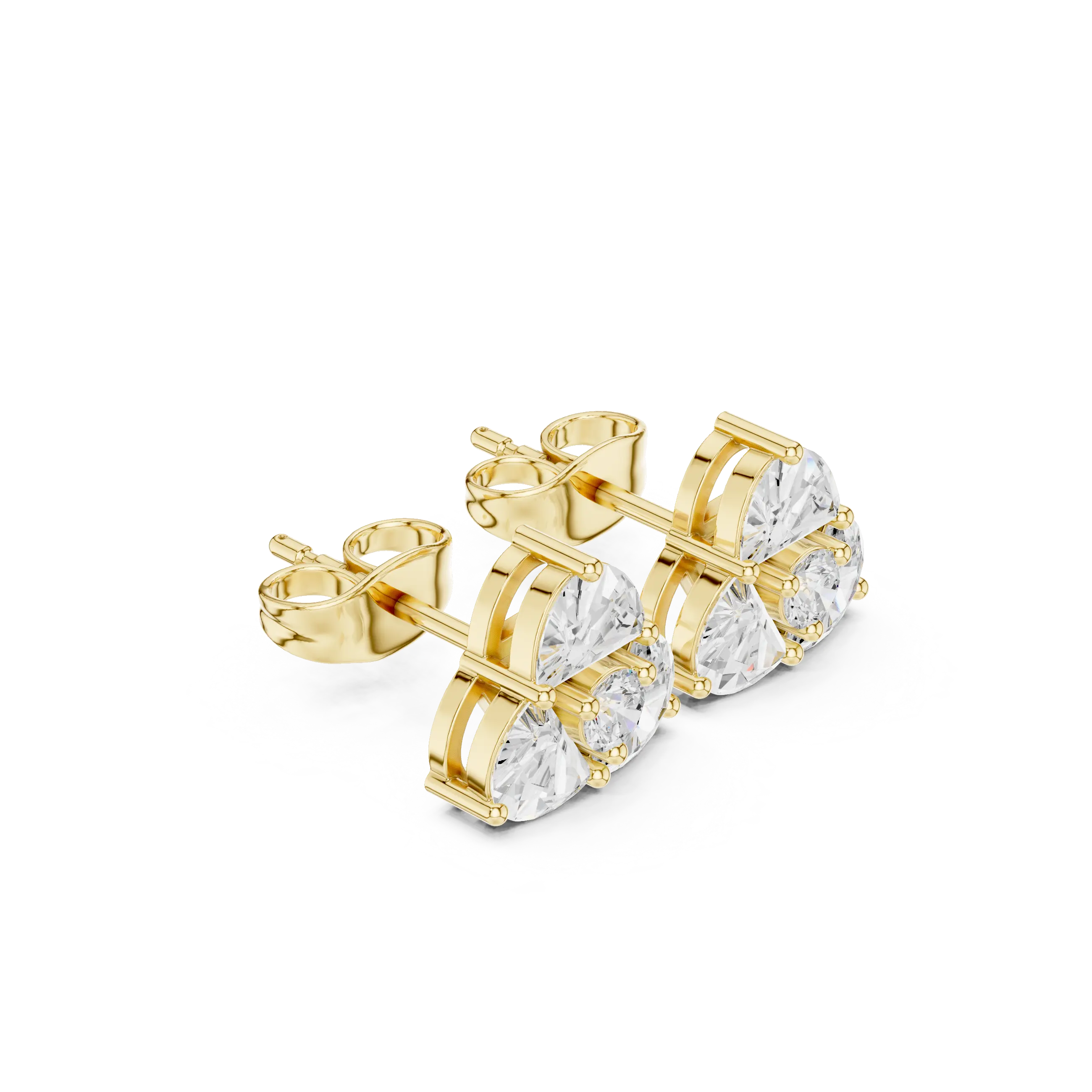 Flat Lay: Round Diamond Tennis Bracelet with Prong Setting in 14k Yellow Gold - Lab Grown - Driona Jewels