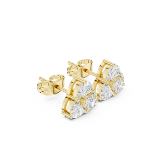 Flat Lay: Round Diamond Tennis Bracelet with Prong Setting in 14k Yellow Gold - Lab Grown - Driona Jewels