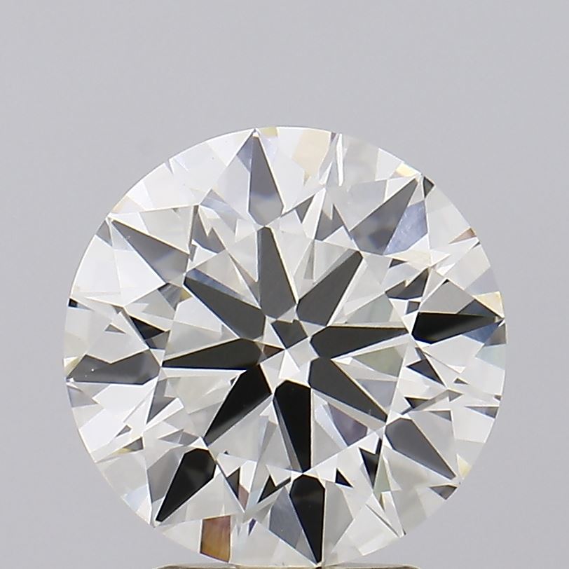 3.05 carat round lab grown diamond J color VS1 clarity