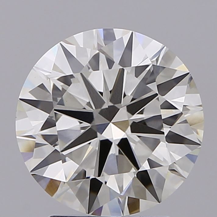 2.51 carat round lab grown diamond J color VVS2 clarity