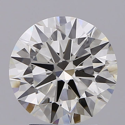 2.51 carat round lab grown diamond J color VVS2 clarity