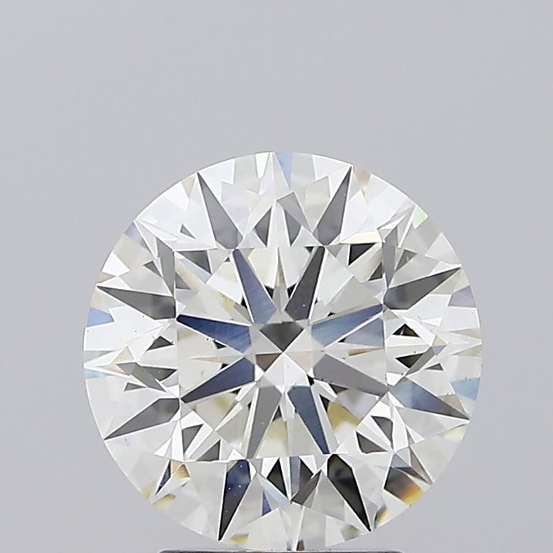 3.07 carat round lab grown diamond J color VS1 clarity