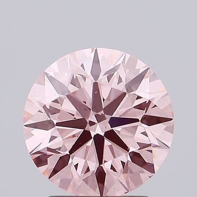 2.23 carat fancy intense pink round lab grown diamond VS2 clarity