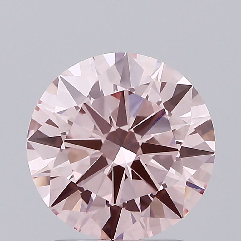 1.82 carat fancy pink round lab grown diamond VS1 clarity