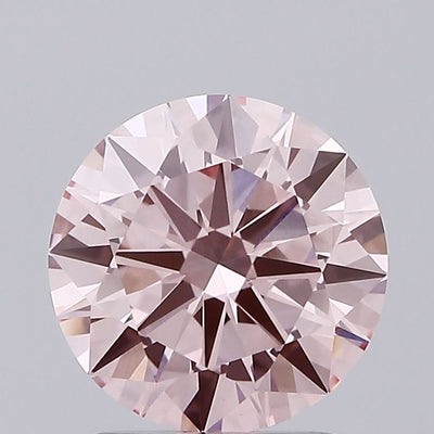 1.82 carat fancy pink round lab grown diamond VS1 clarity