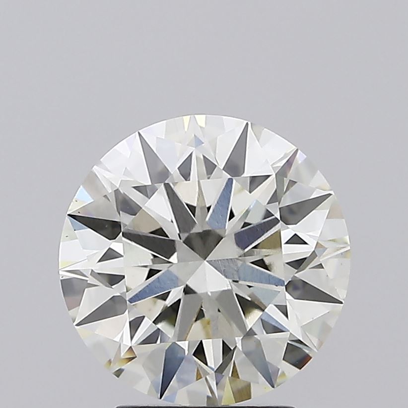 3.07 carat round lab grown diamond J color VS1 clarity