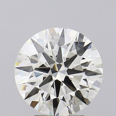 3.13 carat round lab grown diamond J color VS1 clarity