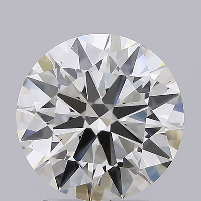 2.33 carat round lab grown diamond J color VS1 clarity