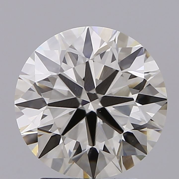 2.58 carat round lab grown diamond J color VVS2 clarity