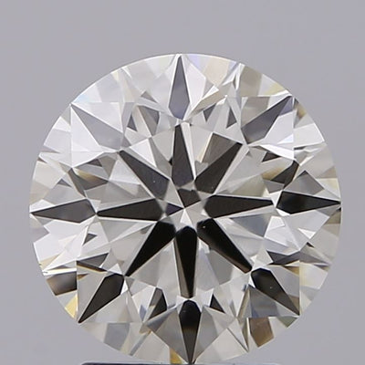 2.58 carat round lab grown diamond J color VVS2 clarity