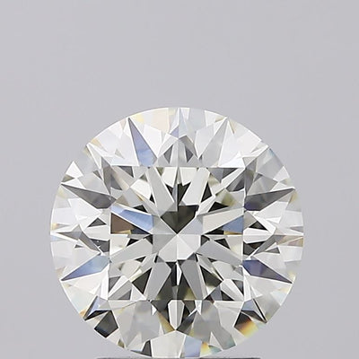2.33 carat round lab grown diamond I color VVS2 clarity