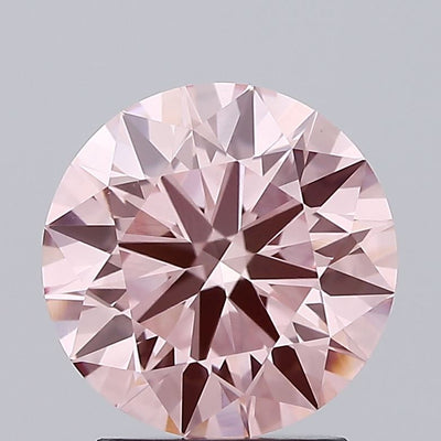 2.26 carat fancy intense pink round lab grown diamond VVS2 clarity