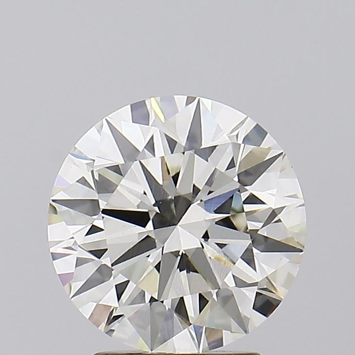 2.53 carat round lab grown diamond J color VVS2 clarity