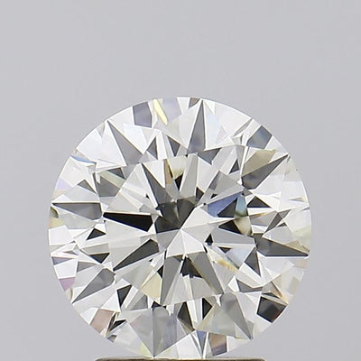 2.53 carat round lab grown diamond J color VVS2 clarity