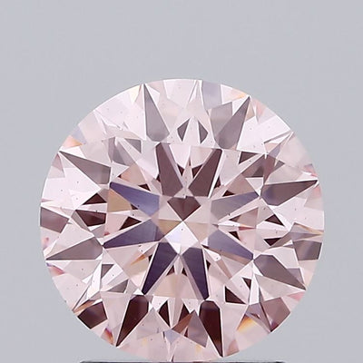 2.05 carat fancy intense pink round lab grown diamond VS2 clarity