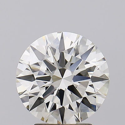 3.09 carat round lab grown diamond J color VS1 clarity