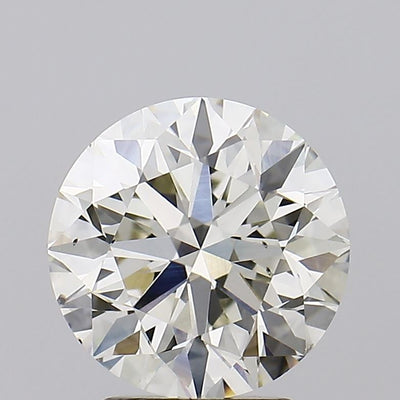 3.01 carat round lab grown diamond J color VS2 clarity