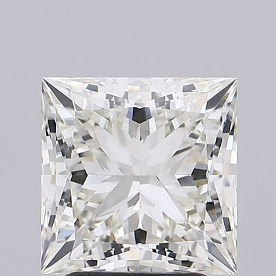 3.25 carat princess lab grown diamond I color VVS2 clarity