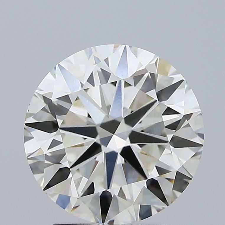 2.50 carat round lab grown diamond J color VVS2 clarity