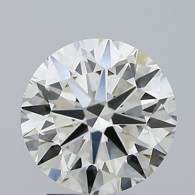 2.50 carat round lab grown diamond J color VVS2 clarity