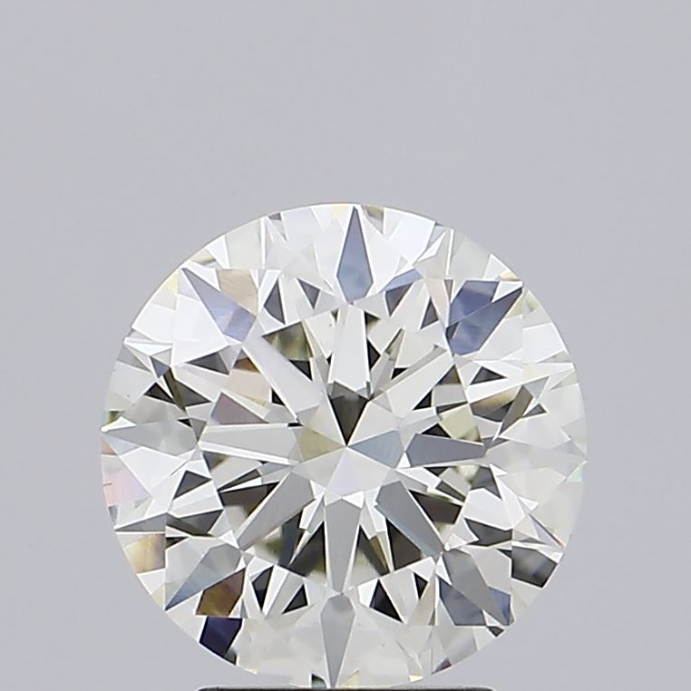 3.02 carat round lab grown diamond J color VS1 clarity